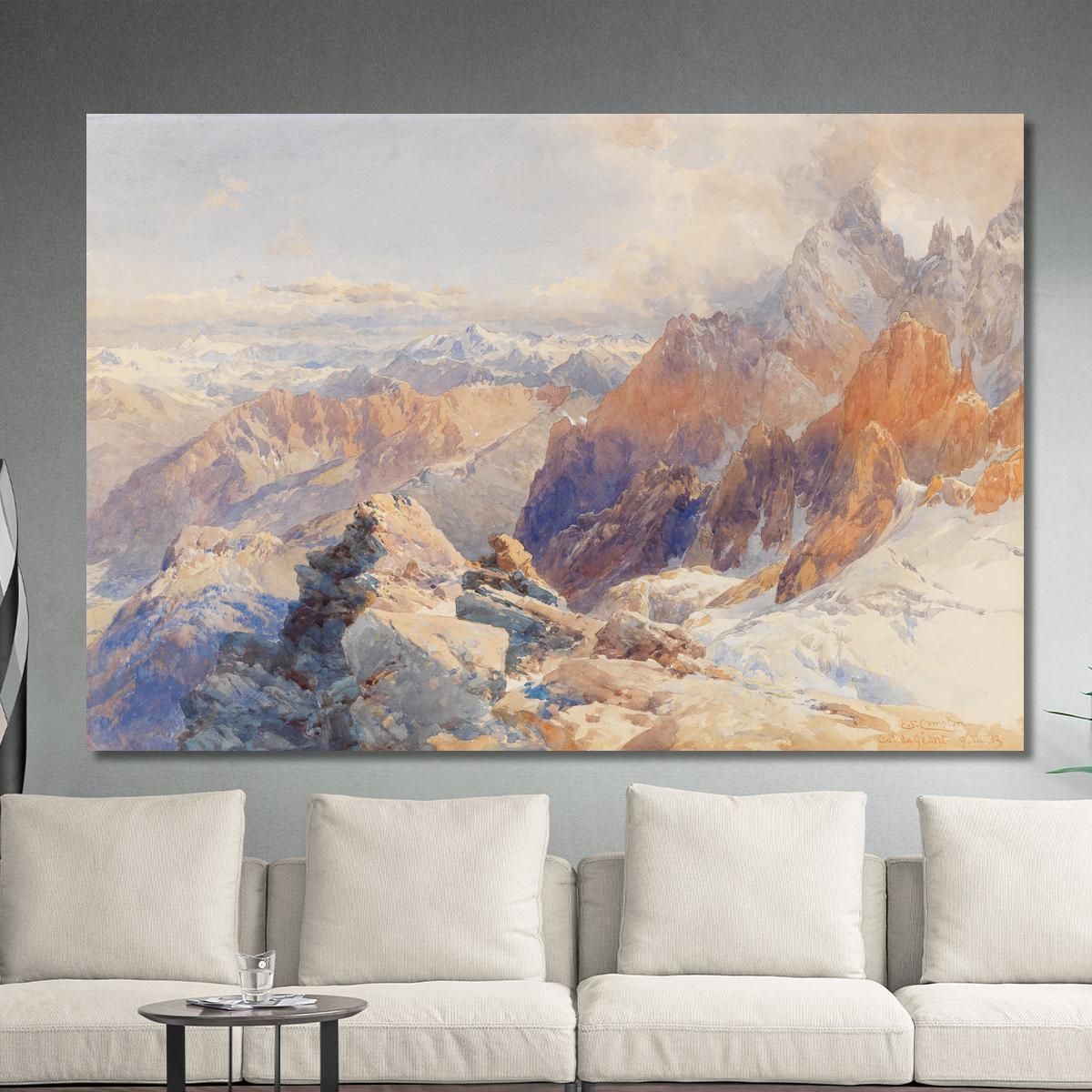 Col Du Géant Edward Theodore Compton etc17 canvas print 