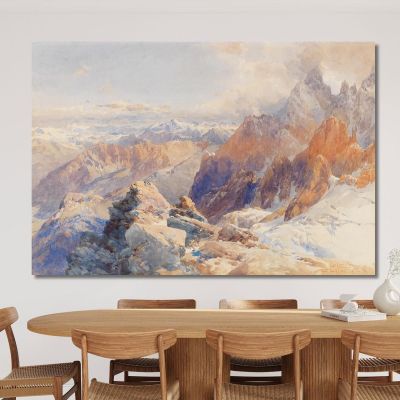 Col Du Géant Edward Theodore Compton etc17 canvas print 