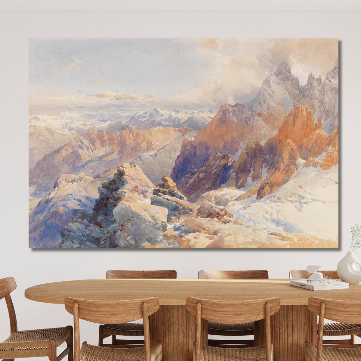 Col Du Géant Edward Theodore Compton etc17 canvas print 