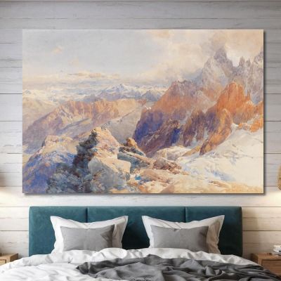 Col Du Géant Edward Theodore Compton etc17 canvas print 