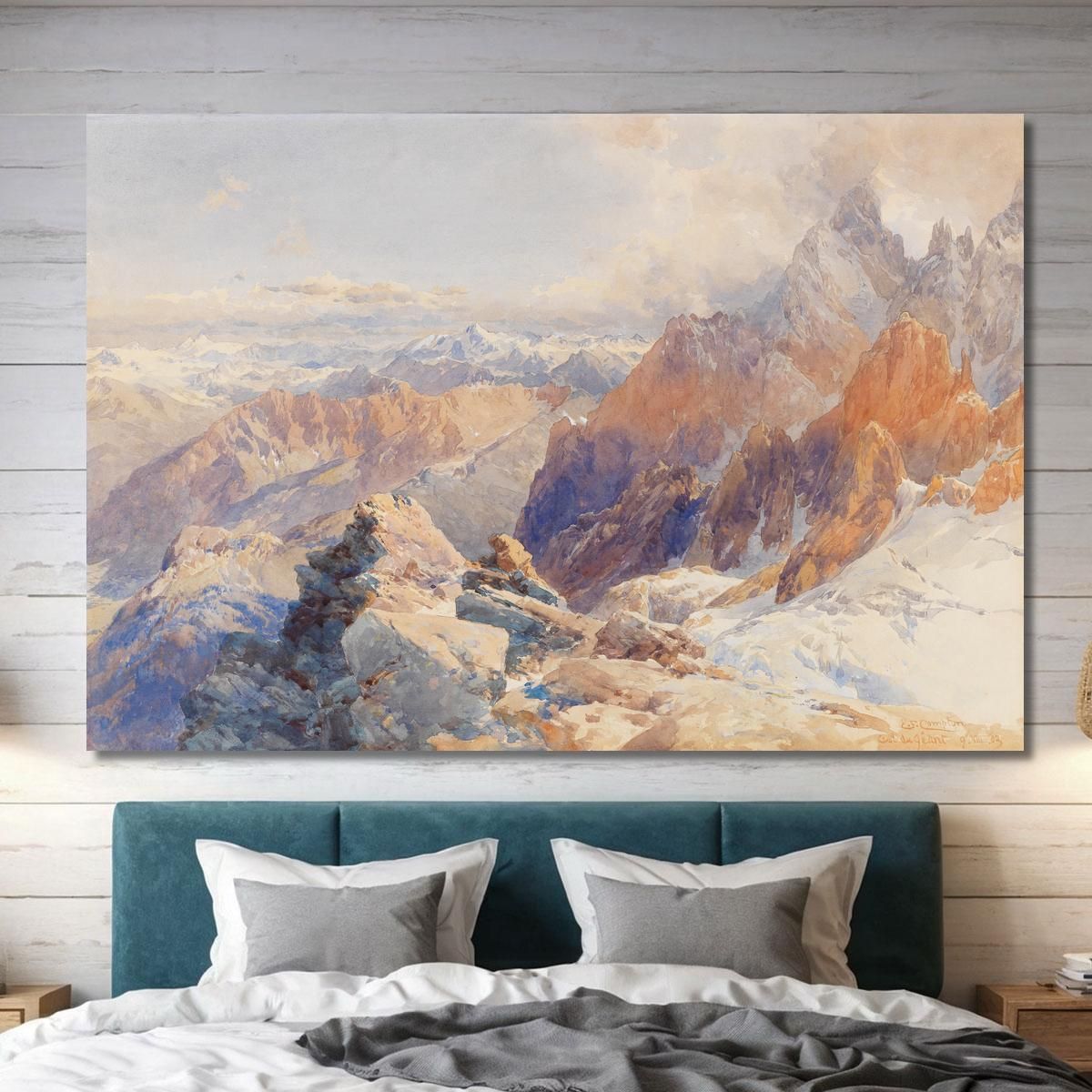 Col Du Géant Edward Theodore Compton etc17 canvas print 