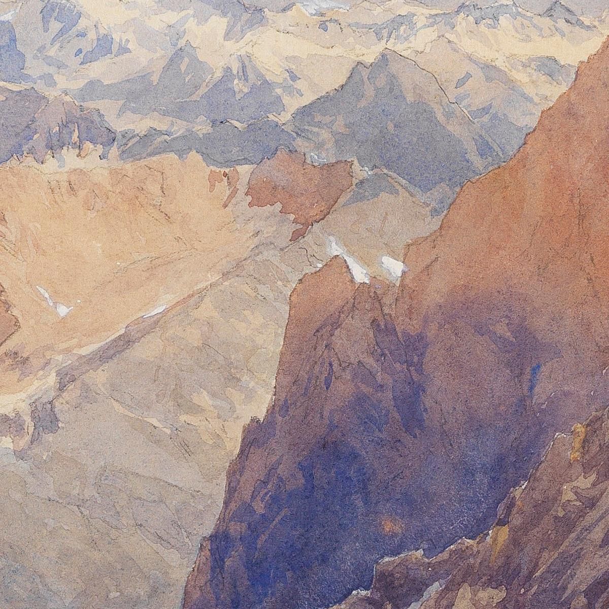 Col Du Géant Edward Theodore Compton etc17 canvas print
