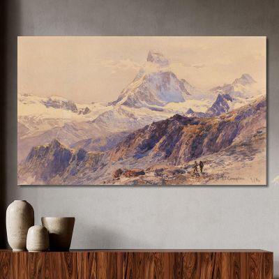 The Matterhorn From The Triftkumme Edward Theodore Compton etc19 canvas print 