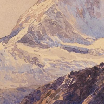 The Matterhorn From The Triftkumme Edward Theodore Compton etc19 canvas print