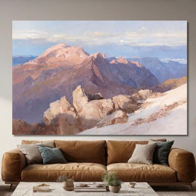 Hoher Göll From Watzmann-Hocheck Edward Theodore Compton etc35 canvas print 