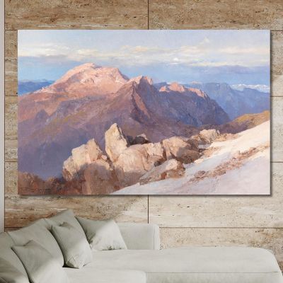 Hoher Göll From Watzmann-Hocheck Edward Theodore Compton etc35 canvas print 