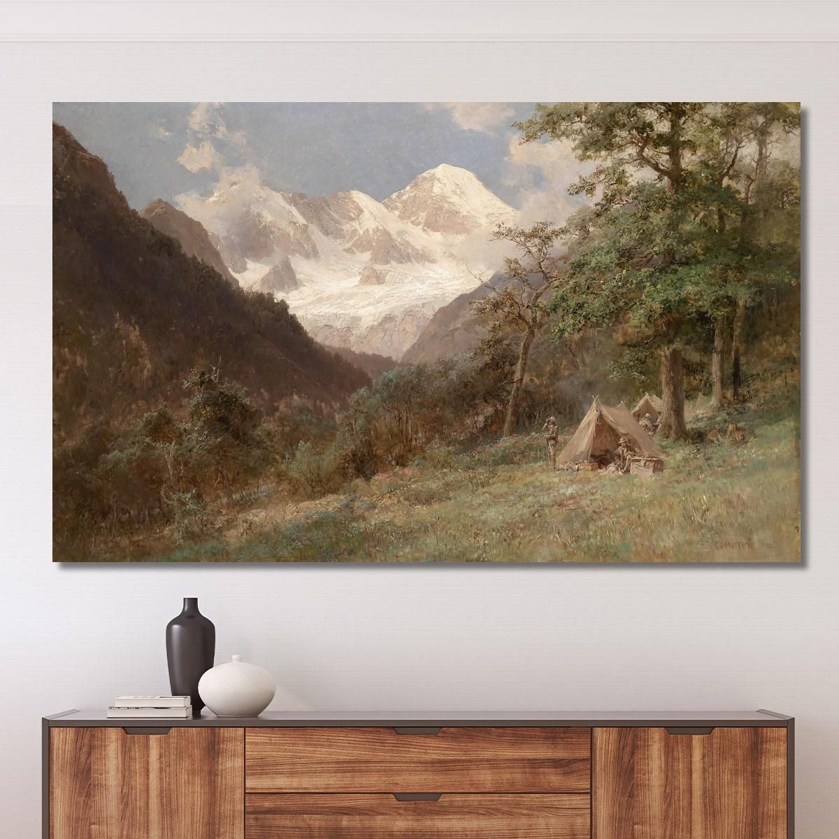 Landscape In The Caucasus Edward Theodore Compton etc42 canvas print 