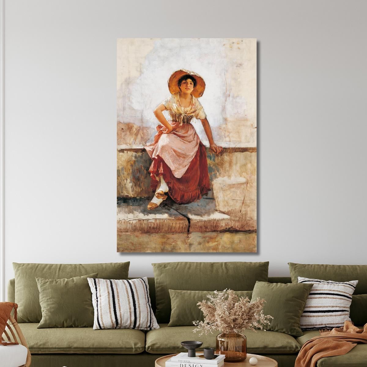 Florentine Flower Girl Frank Duveneck fdu3 canvas print 