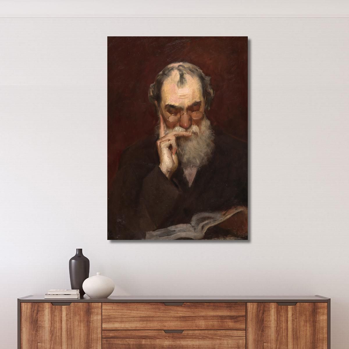 Henry James Sr. Frank Duveneck fdu4 canvas print 