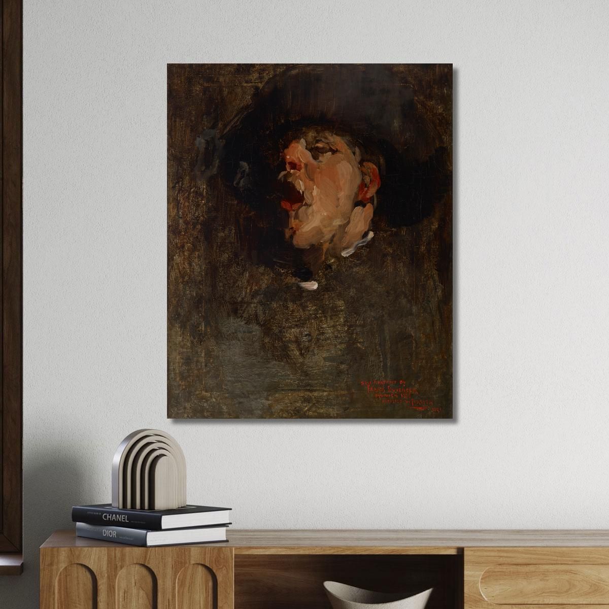 Self-Portrait 2 Frank Duveneck fdu21 canvas print 