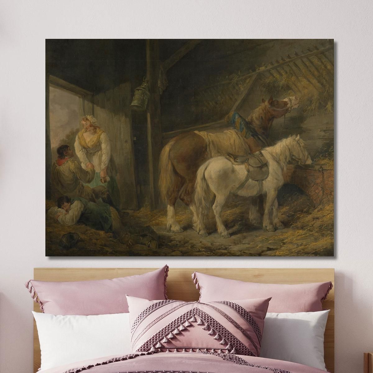 A Carrier'S Stable George Morland gmo1 canvas print 