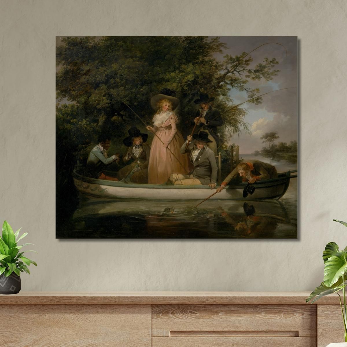 A Party Angling George Morland gmo4 canvas print 