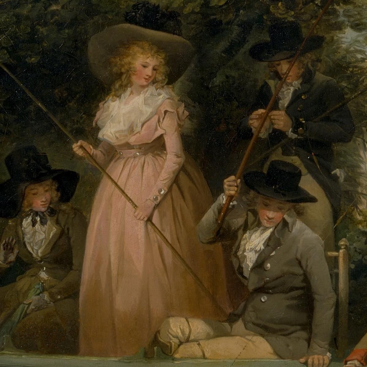 A Party Angling George Morland gmo4 canvas print