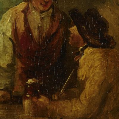 Peasants In Front Of A Hut George Morland gmo25 canvas print