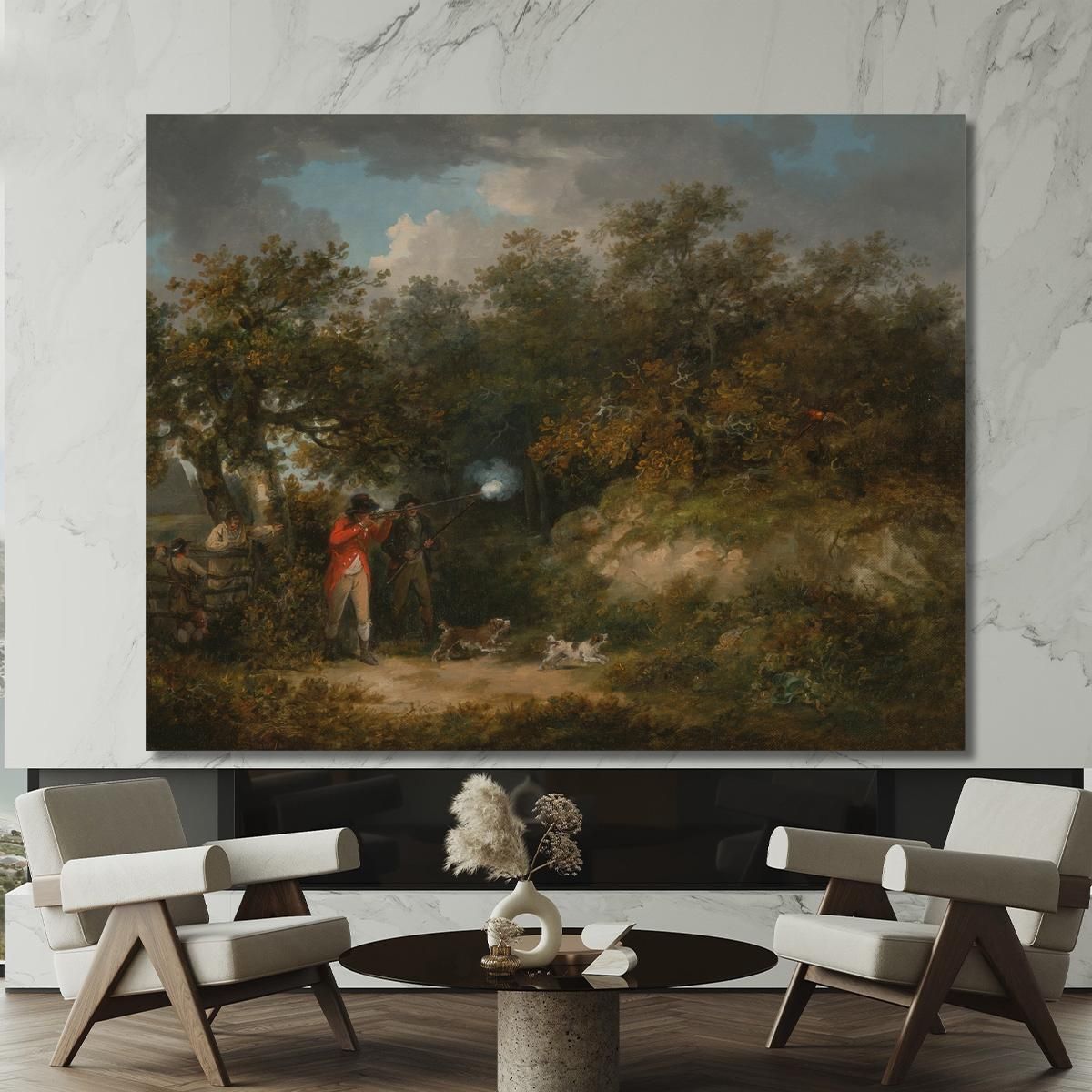 Pheasant Shooting George Morland gmo26 canvas print 