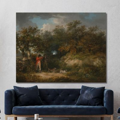 Pheasant Shooting George Morland gmo26 canvas print 