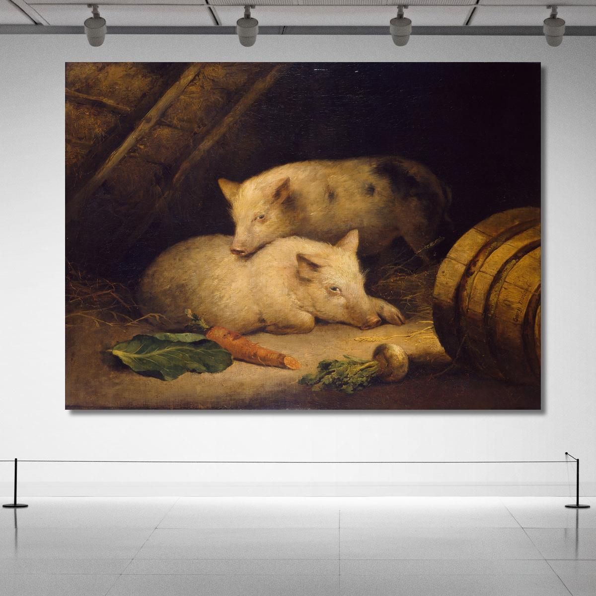 Pigs George Morland gmo27 canvas print 