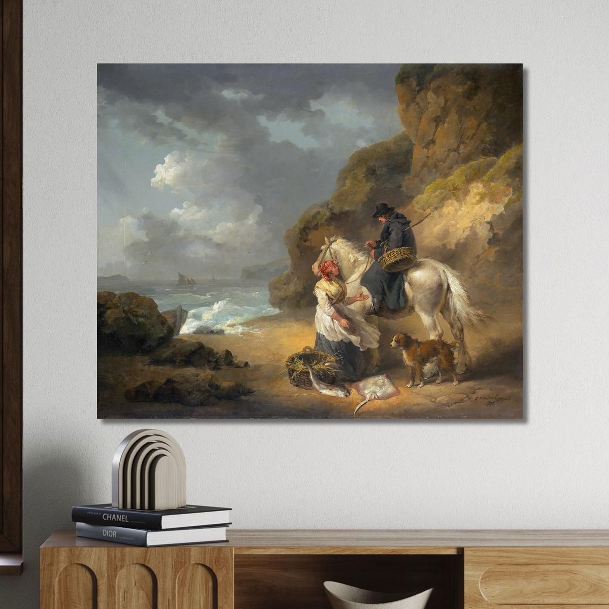 Selling Fish George Morland gmo30 canvas print 