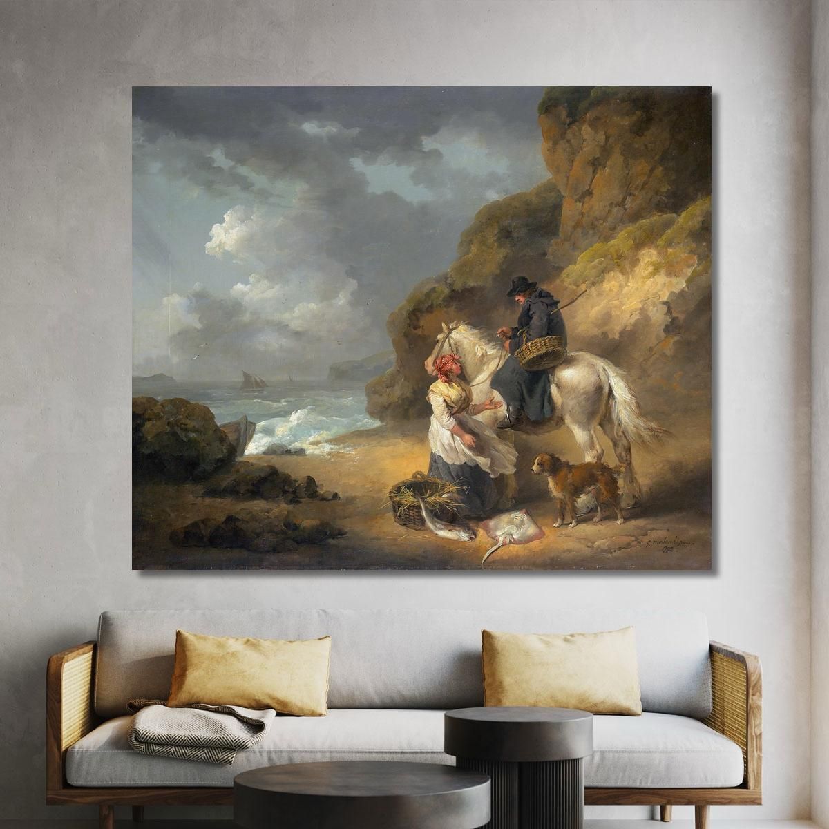 Selling Fish George Morland gmo30 canvas print 