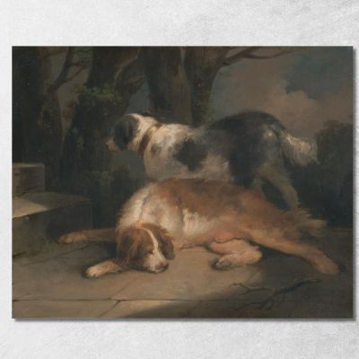 Setters George Morland gmo32 canvas print 