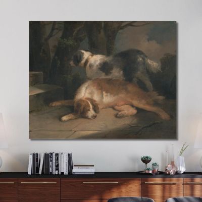 Setters George Morland gmo32 canvas print 