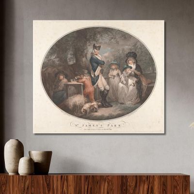 St. James Park George Morland gmo34 canvas print 