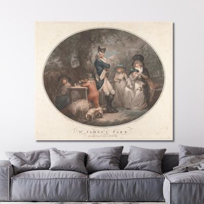 St. James Park George Morland gmo34 canvas print 