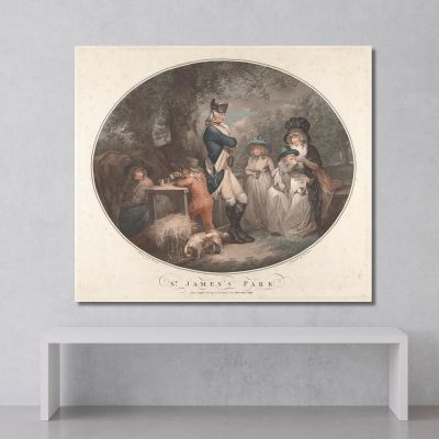 St. James Park George Morland gmo34 canvas print 