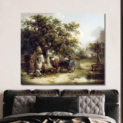 The Bell Inn Kilburn George Morland gmo38 canvas print 