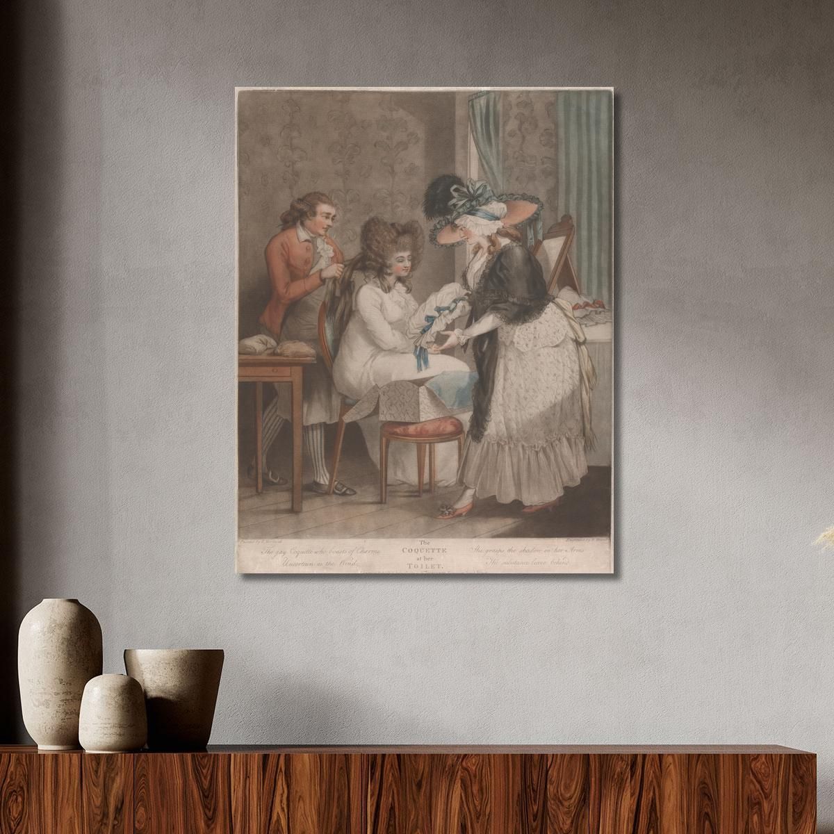 The Coquette At Her Toilet George Morland gmo40 canvas print 