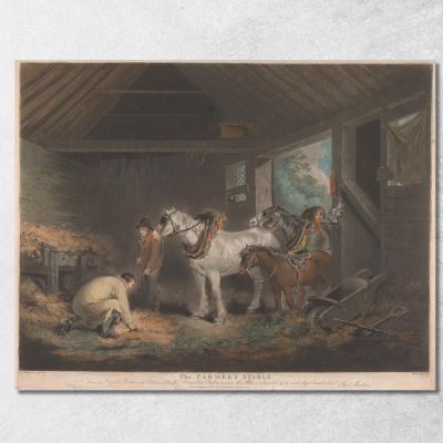 The Farmer'S Stable George Morland gmo41 canvas print 