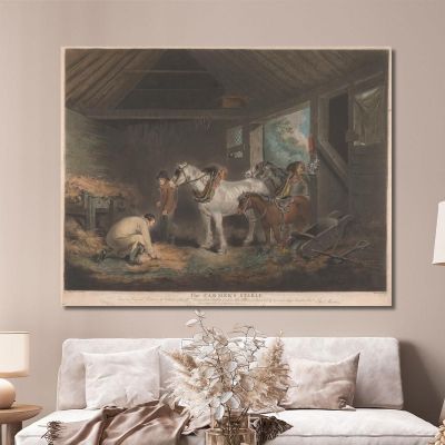 The Farmer'S Stable George Morland gmo41 canvas print 