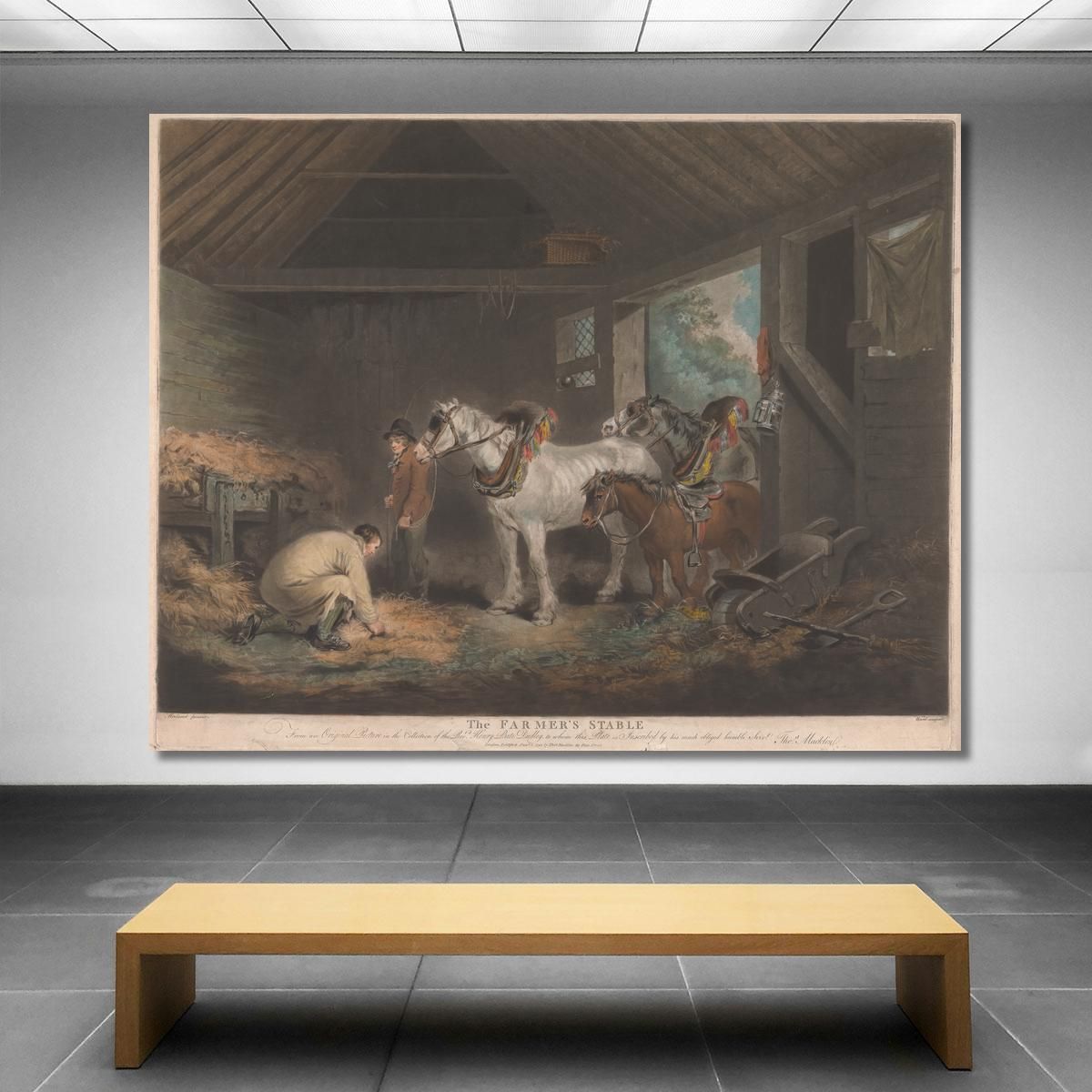 The Farmer'S Stable George Morland gmo41 canvas print 