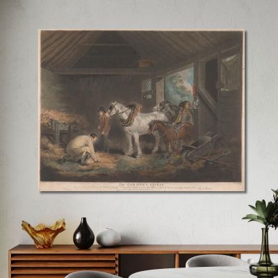 The Farmer'S Stable George Morland gmo41 canvas print 