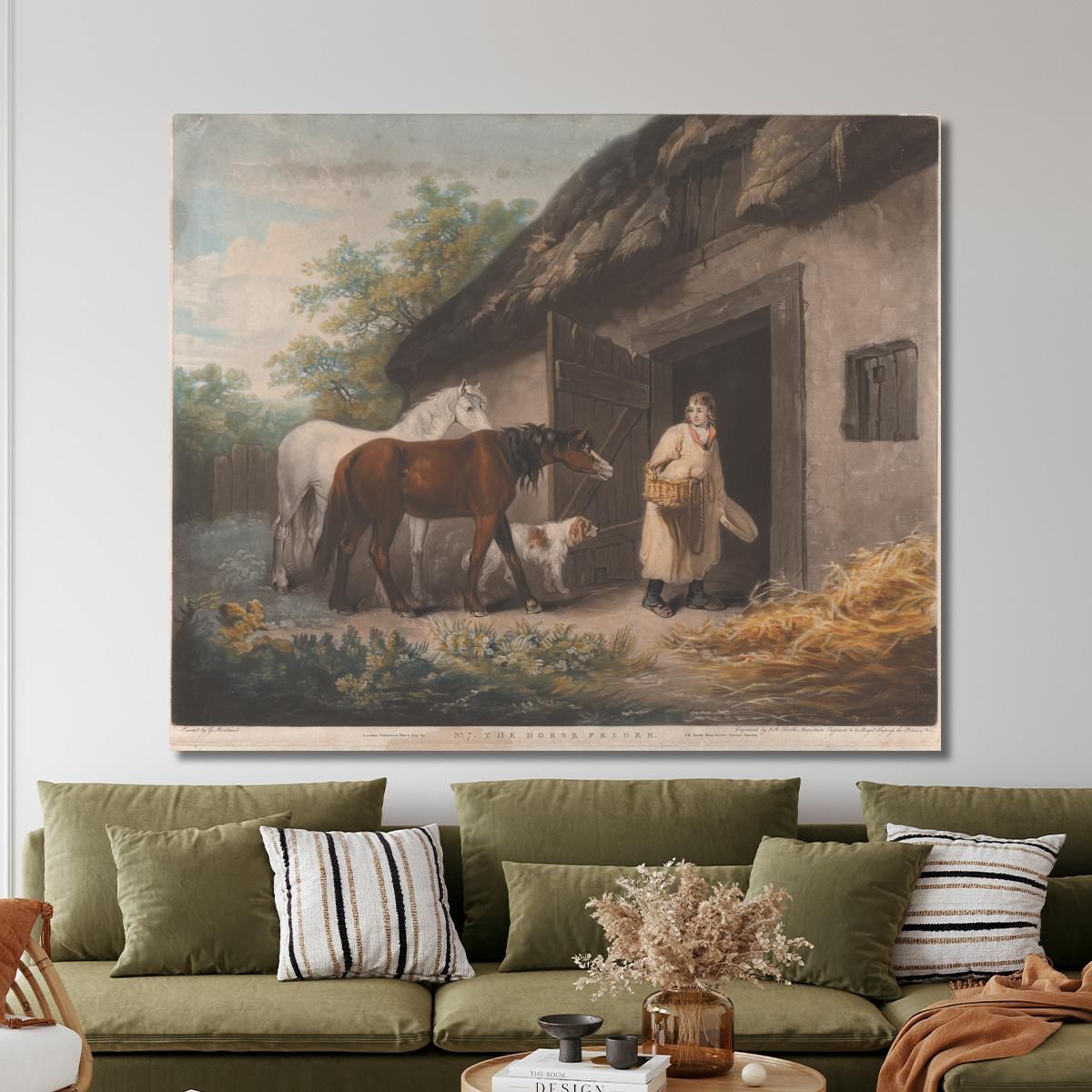 The Horse Feeder George Morland gmo45 canvas print 