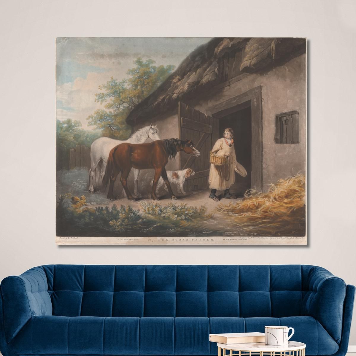 The Horse Feeder George Morland gmo45 canvas print 