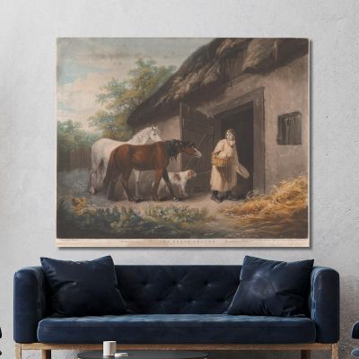 The Horse Feeder George Morland gmo45 canvas print 