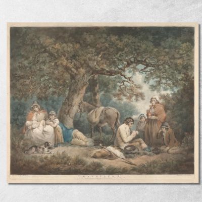 Travellers George Morland gmo52 canvas print 