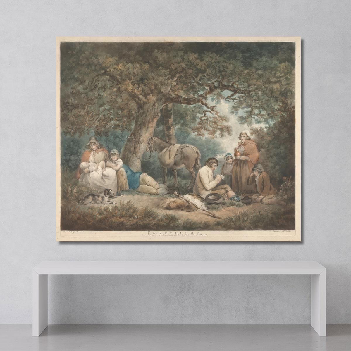 Travellers George Morland gmo52 canvas print 