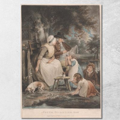Youth Diverting Age George Morland gmo58 canvas print 