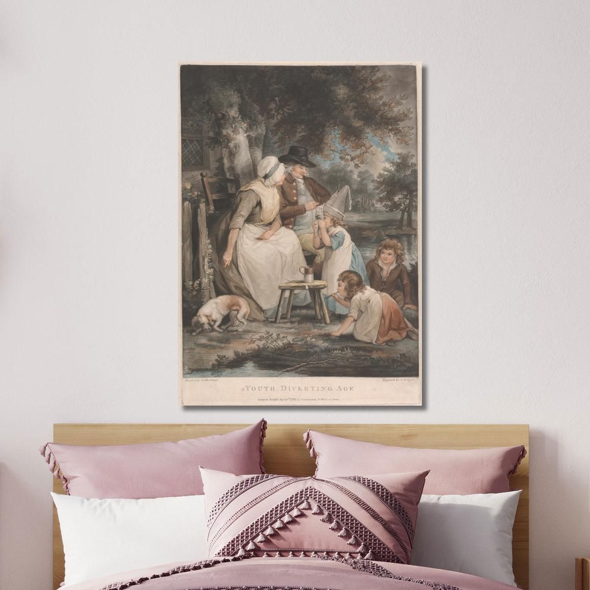 Youth Diverting Age George Morland gmo58 canvas print 
