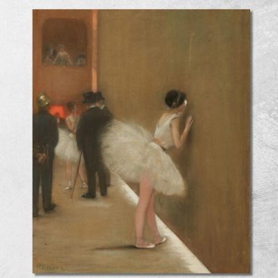 Behind The Curtain At The Ballet Henri Gervex hgr8 canvas print 