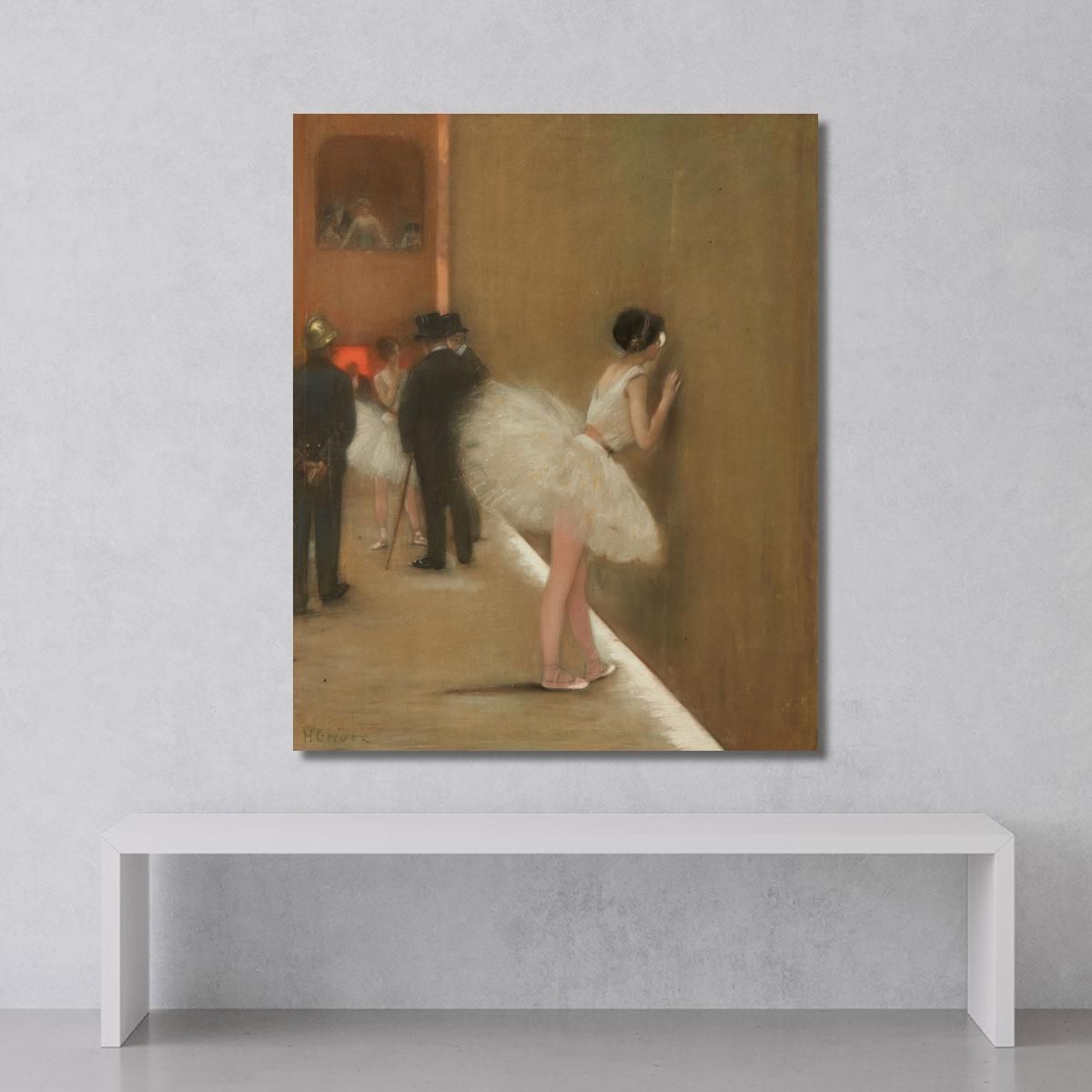 Behind The Curtain At The Ballet Henri Gervex hgr8 canvas print 