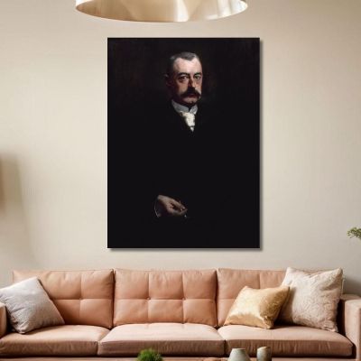 Portrait Of Pierre Waldeck-Rousseau (1846-1904) Politician Henri Gervex hgr31 canvas print 