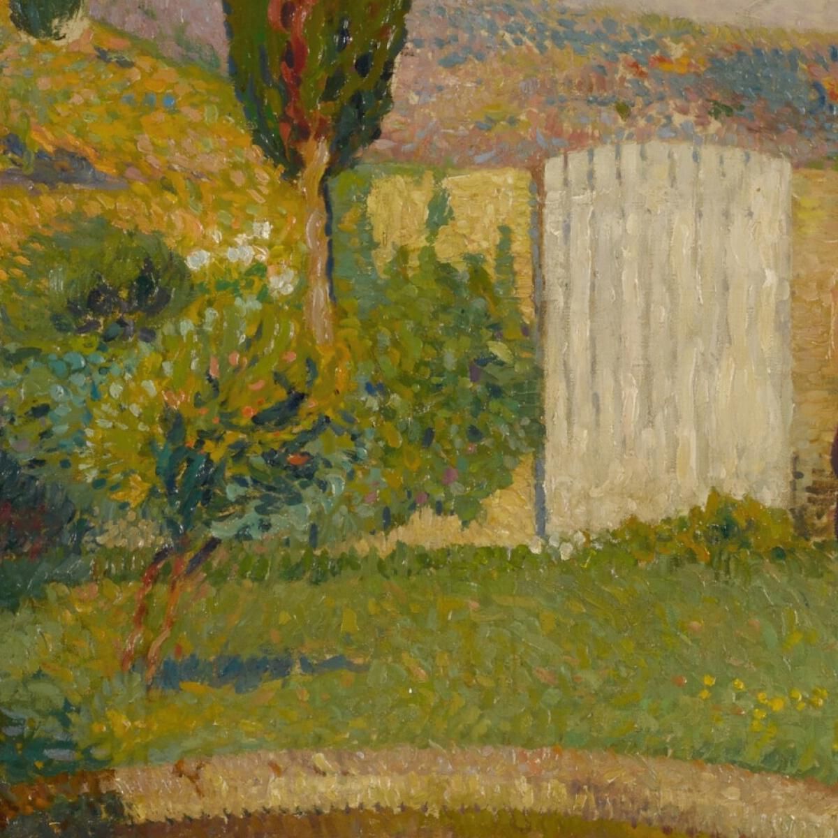 Western Pond Of The Marquayrol Park With View Of Henri Martin'S Studio Henri Martin hmt6 canvas print