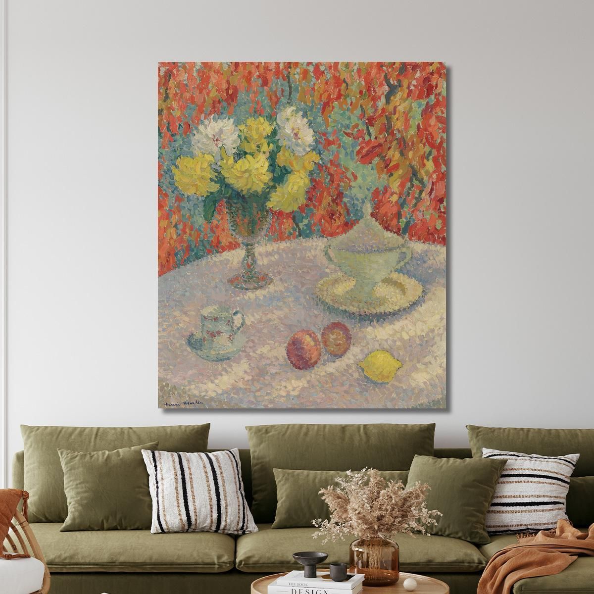 Dahlias In The Sun Henri Martin hmt22 canvas print 