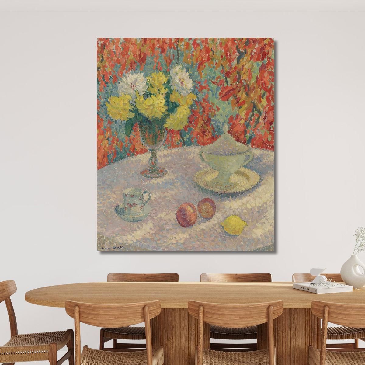 Dahlias In The Sun Henri Martin hmt22 canvas print 