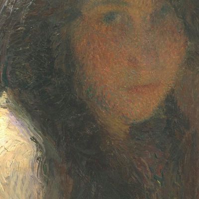 Young Woman Combing Her Hair (Oil On Canvas) Henri Martin hmt30 canvas print