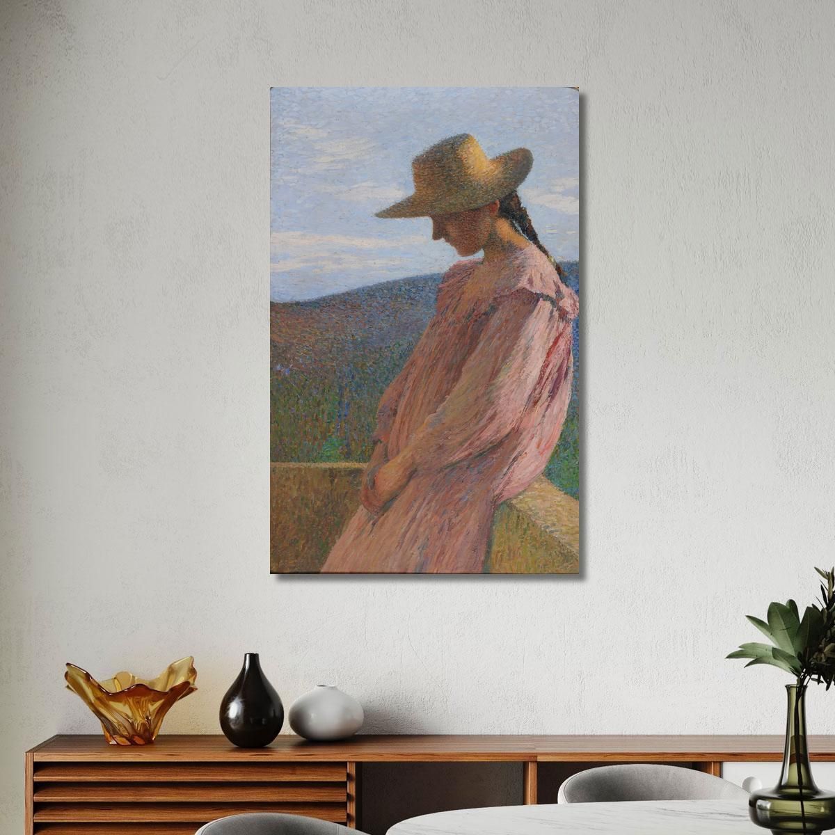 Seated Young Girl Henri Martin hmt32 canvas print 