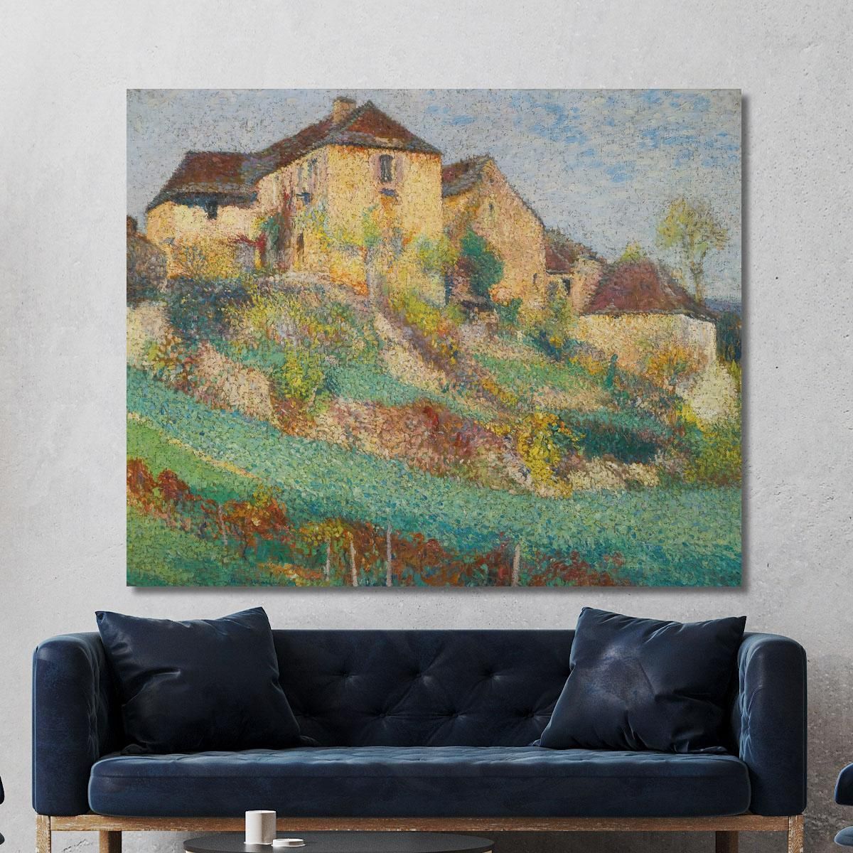 The Big House Of La Combe At Labastide-Du-Vert In Summer Henri Martin hmt35 canvas print 
